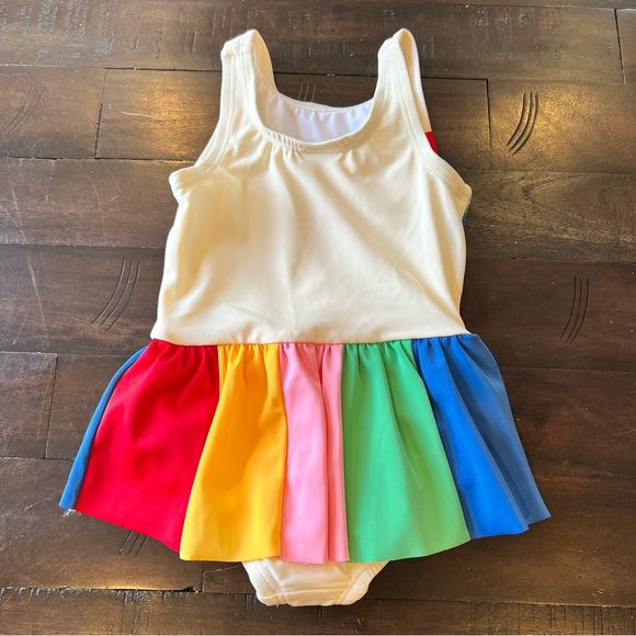 Hanna Andersson NWOT Rainbow One Piece Swimsuit - Picture 2 of 3